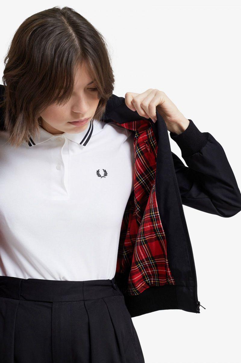 Black Fred Perry J7412 Women's Jackets | PH 1907YXFU